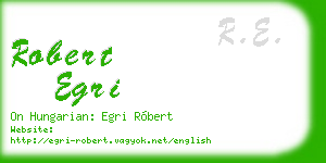 robert egri business card