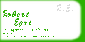robert egri business card